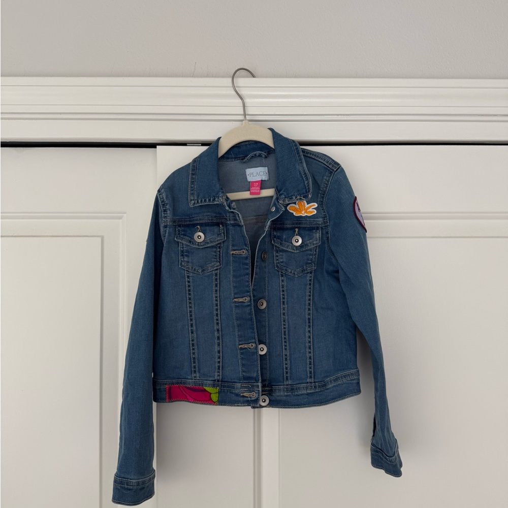 CUSTOM Girl’s Denim Jacket with Kealopiko Patches